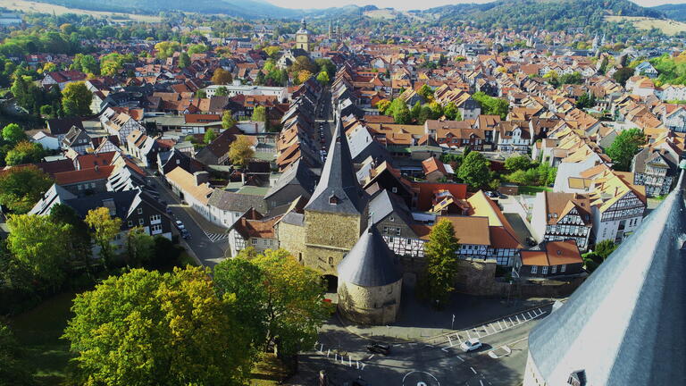 Blick über die Altstadt von Goslar